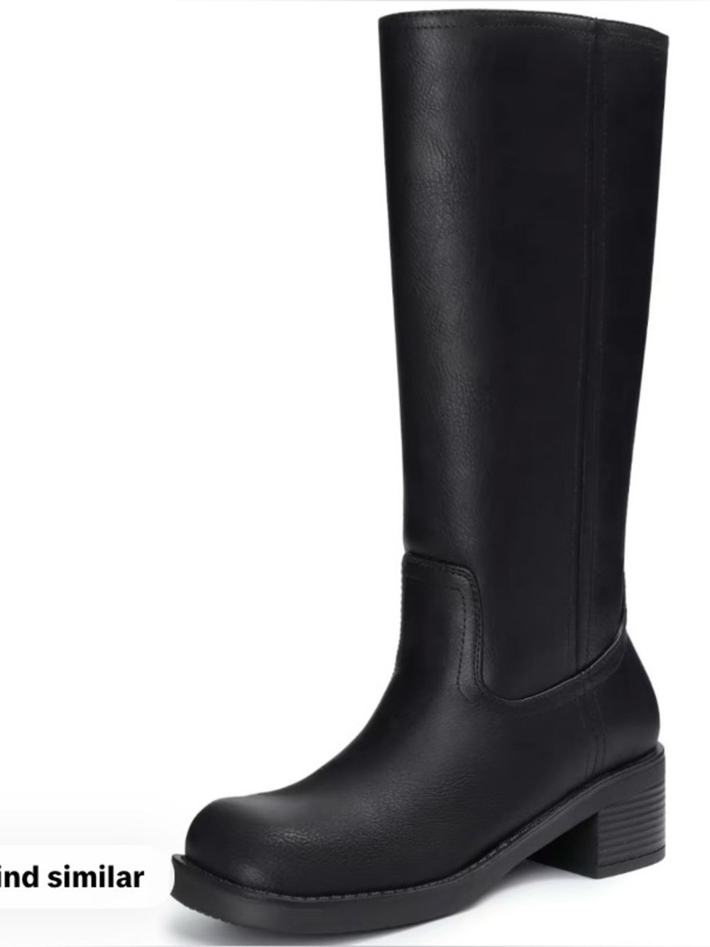 Athlefit Knee High Wide Calf Boots - Black - 9.5